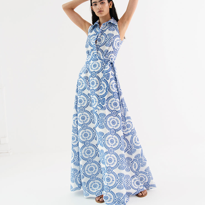 Paloma Broderie Maxi Dress from Borgo De Nor