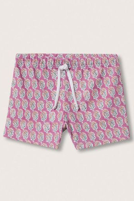 Floral-Print Swimming Trunks from Mango