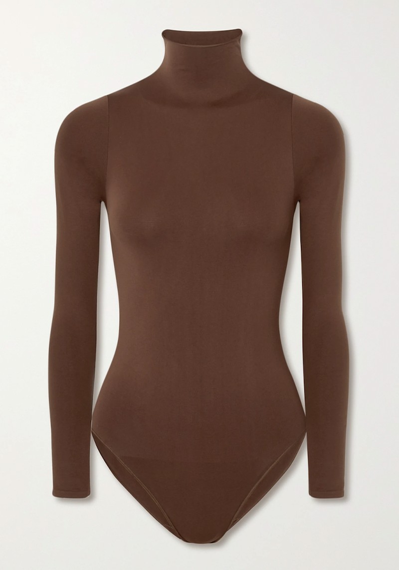Essential Mock Neck Bodysuit from Skims