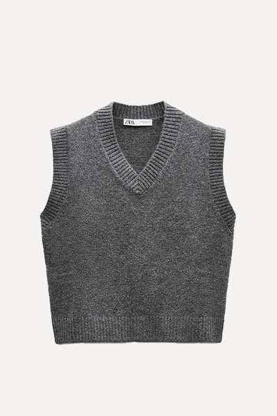 Plain Knit Vest from Zara