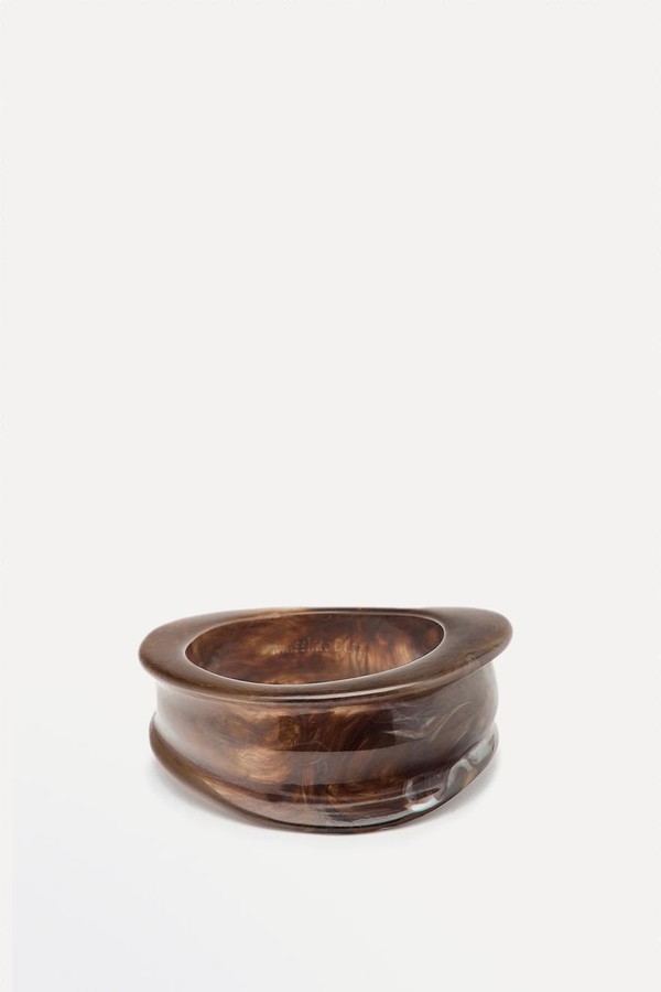 Tortoiseshell-Effect Resin Bracelet from Massimo Dutti