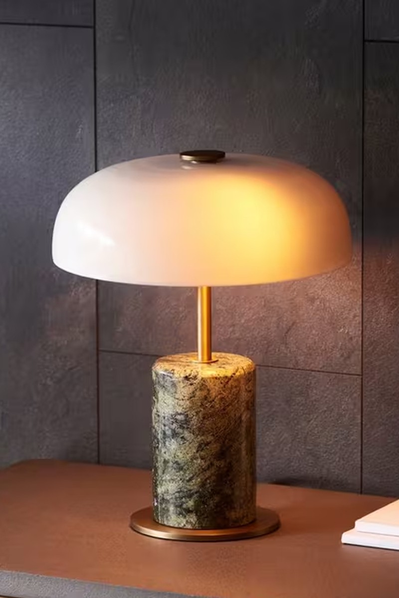 Porcini Marble Base Mini Table Lamp from John Lewis