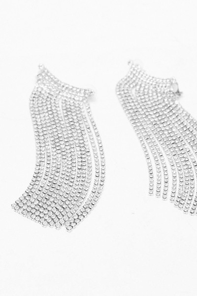 Did You Ear Diamante Cuff Earrings