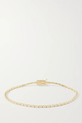 Only The Finest 10-Karat Gold Diamond Tennis Bracelet  from Stone & Strand