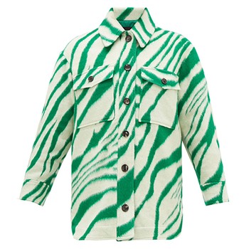 Harvey Tiger Print Brushed Wool Overshirt, £1,030 | Isabel Marant