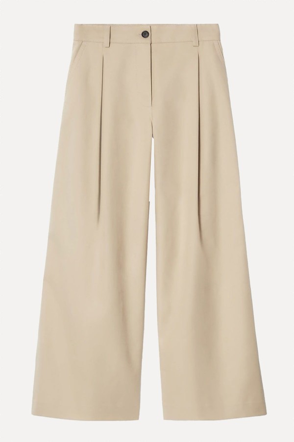 Wide-Leg Cotton Trousers from COS