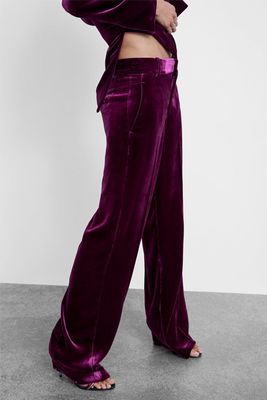Velvet Trousers from Zara