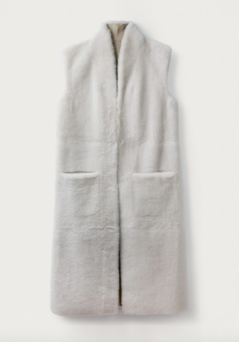 Merino Sheepskin Long Gilet