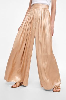 Shimmery Palazzo Trousers from Zara