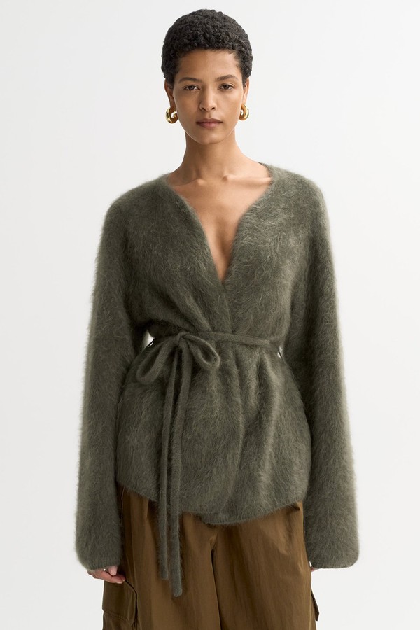 Brushed Cashmere Cardigan from Soft Goat