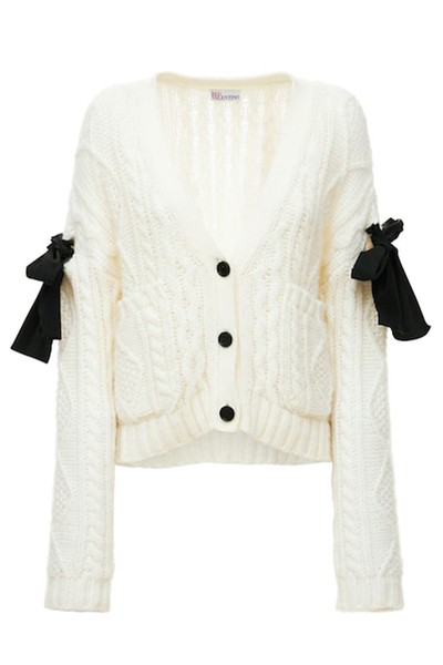 Acrylic Blend Cardigan With Bows from Red Valentino