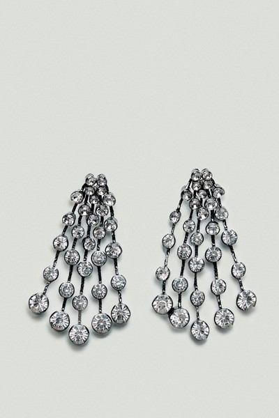 Cascade Rhinestone Earrings from Zara