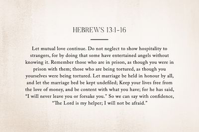 Hebrews 13:1-16