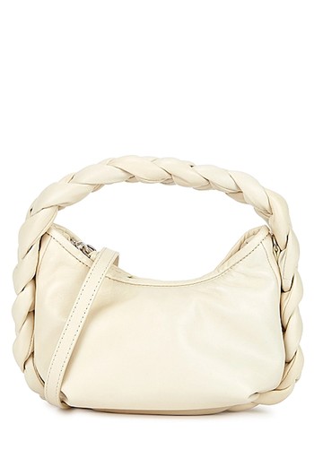 Espiga Mini Cream Leather Top Handle Bag from Hereu