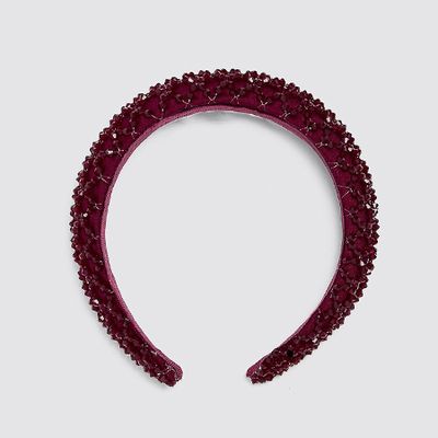 Padded Rhinestone Headband from Zara