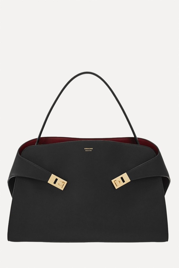 Hug Soft Bicolor Shoulder Bag from Ferragamo
