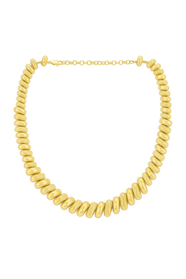 Ridged Pyramid Statement Necklace from Luv AJ