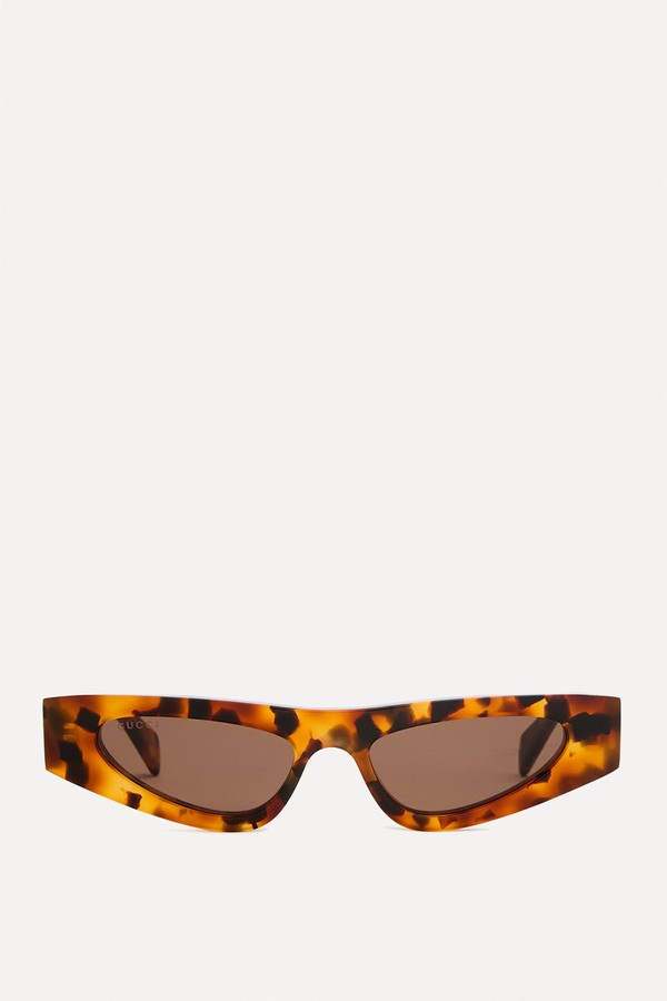 Narrow-Frame Cat-Eye Sunglasses from Gucci
