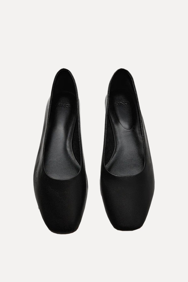Leather Ballerinas from Mango