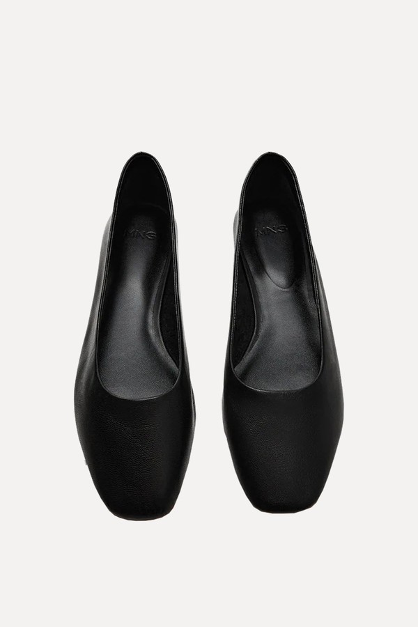 Leather Ballerinas  from Mango