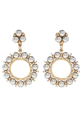Gold-Tone Crystal Clip Earrings from Kenneth Jay Lane