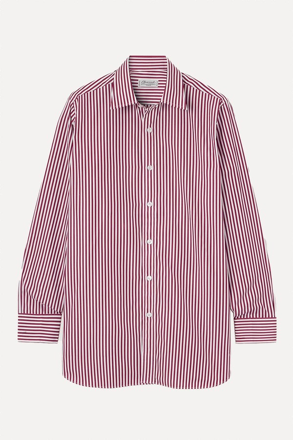 Striped Cotton-Poplin Shirt from Charvet