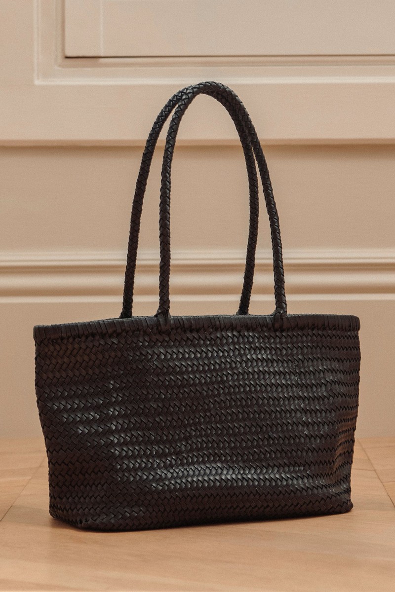 Woven Leather Tote Bag from Jigsaw