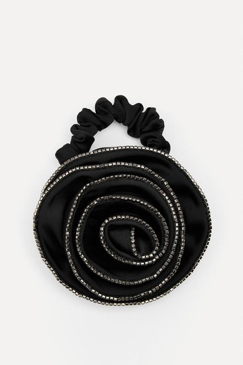 Satin Flower Scrunchie from Zara