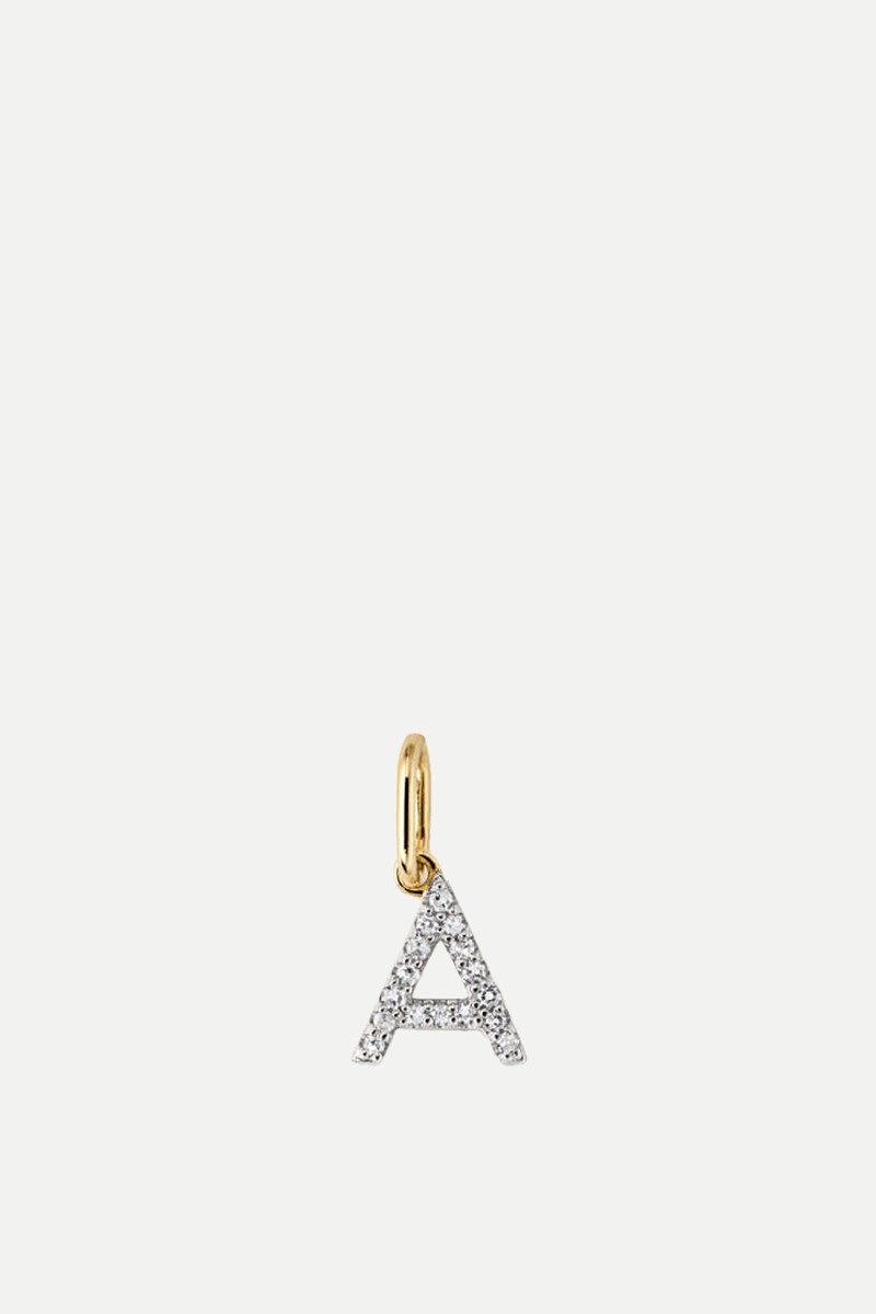 Diamond Letter Charm