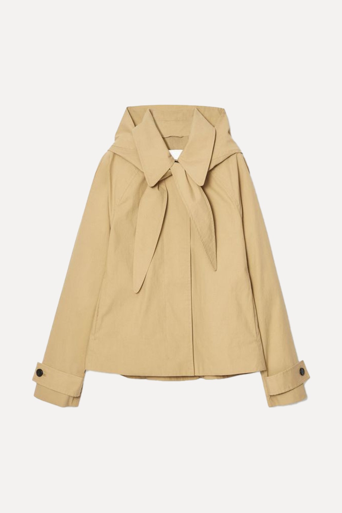 Detachable-Hood Short Trench Coat from COS