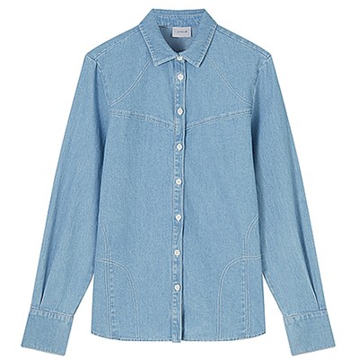 Topstitch Denim Shirt from Jigsaw