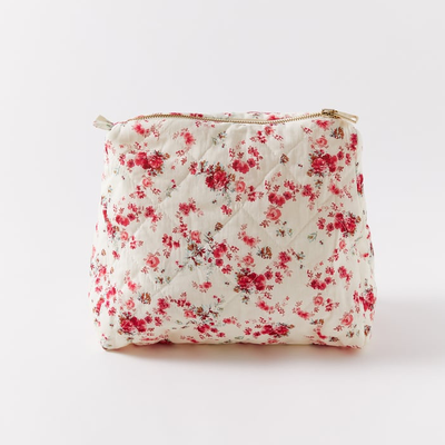 Printed Quilted Toiletry Bag from Zara