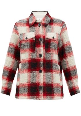 Gastoni Plaid Wool-Blend Shirt Jacket