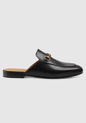 Black Leather Slip Ons from Gucci