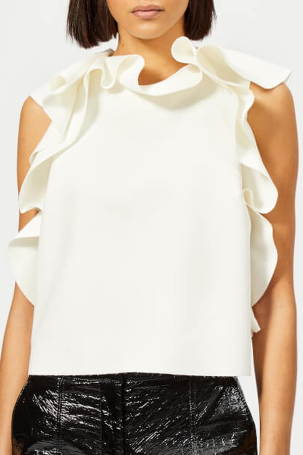 Crepe Sleeveless Top from MSGM