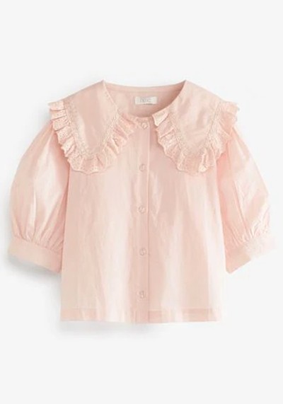 Lace Trim Collar Blouse