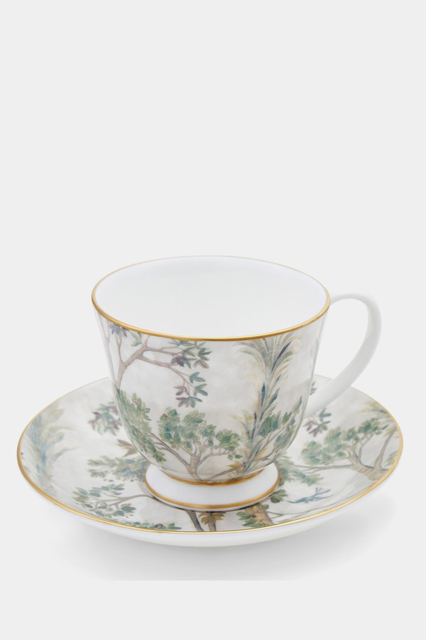 Tall Trees Fine Bone China – Tea Cup & Saucer 