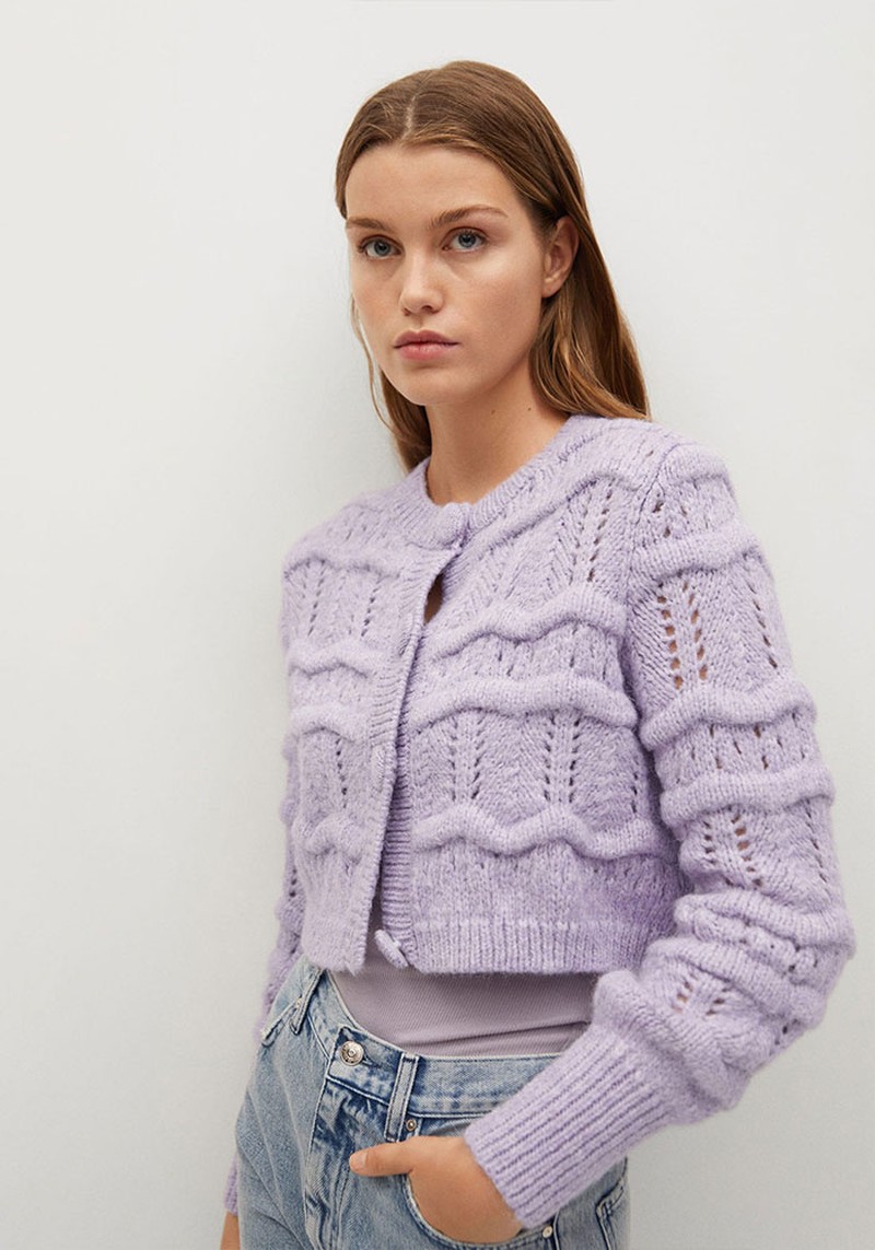 Chunky Knit Cardigan  from Mango