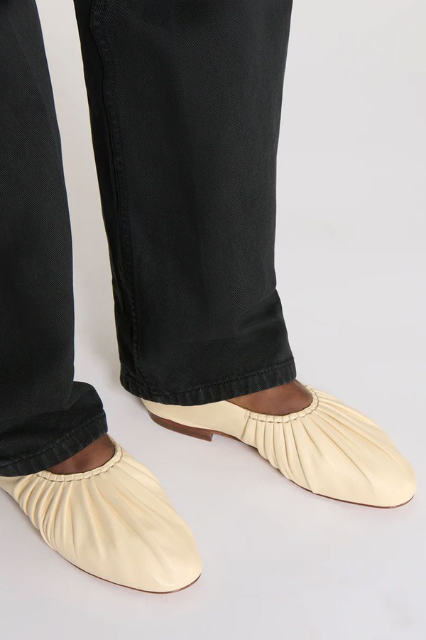 Ruched Ballerinas from Mansur Gavriel
