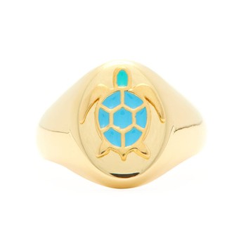 Turtle Signet Ring