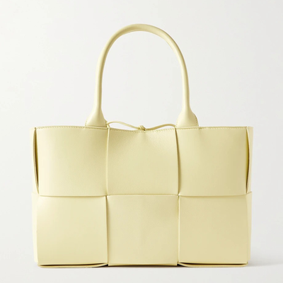 Arco Smalli Intrecciato Leather Tote from Bottega Veneta