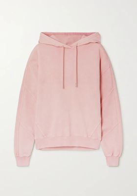 Panelled Organic Cotton-Jersey Hoodie from Ninety Percent