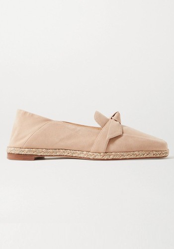 Clarita Faux Suede Collapsible-Heel Espadrilles from Alexandre Birman