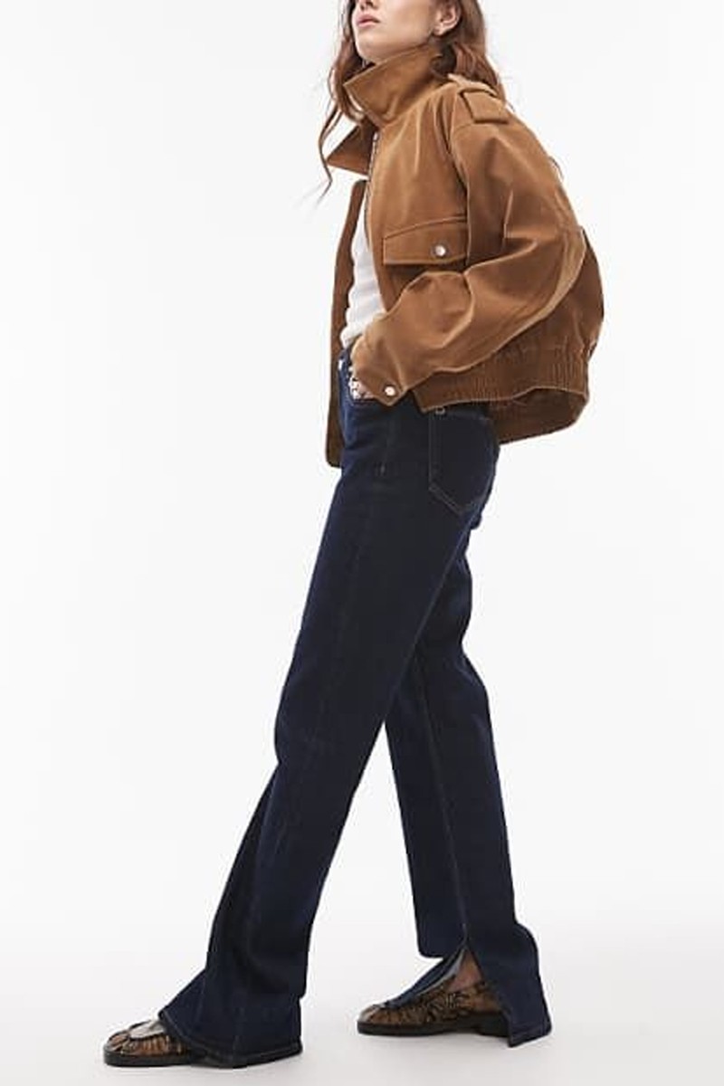 Split Hem Flare Jeans from Mango