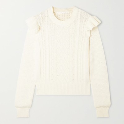 Ruffled Knit Sweater from Veronica Beard