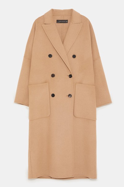 Oversized Double-Breasted Coat from Zara