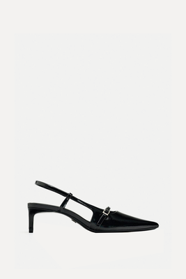Slingback Shoes With Buckled Strap from Zara 