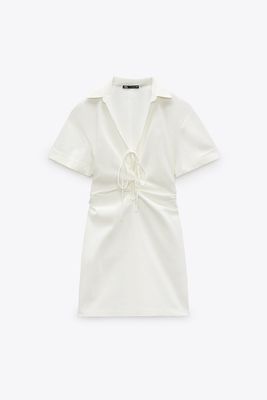 Stretchy Linen Blend Dress from Zara