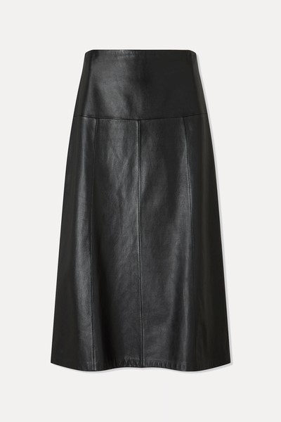 Tiana Leather Midi Skirt from Cefinn