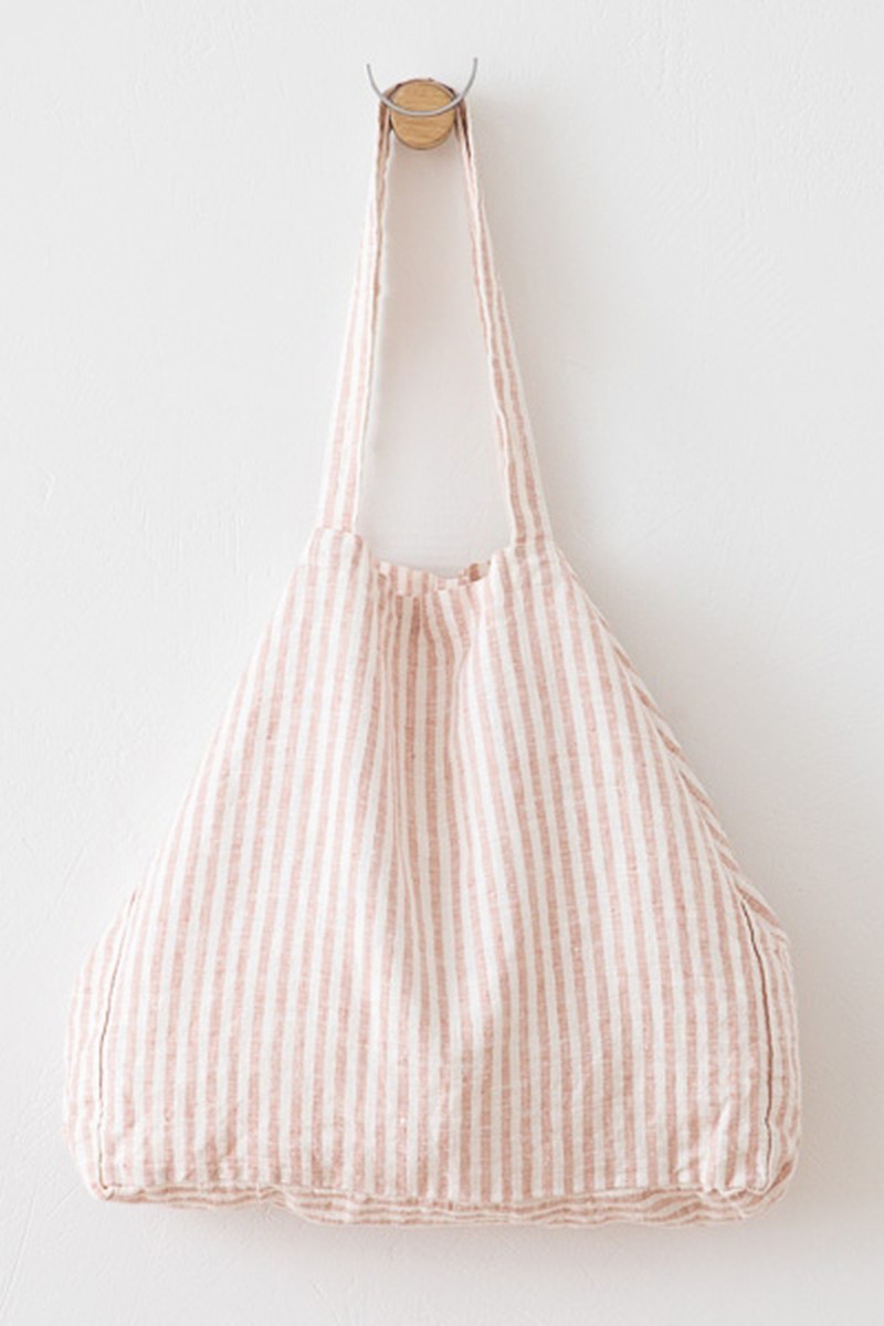 Rosa Linen Beach Bag Brittany from Linen Me